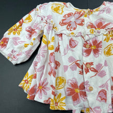 Load image into Gallery viewer, Girls KIDDING AROUND, floral long sleeve top, GUC, size 0,  