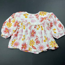 Load image into Gallery viewer, Girls KIDDING AROUND, floral long sleeve top, GUC, size 0,  