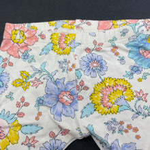 Load image into Gallery viewer, Girls Target, floral stretchy leggings / bottoms, EUC, size 0000,  
