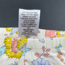Load image into Gallery viewer, Girls Target, floral stretchy leggings / bottoms, EUC, size 0000,  