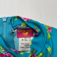 Load image into Gallery viewer, Girls Cupid Girl, floral swim one-piece, EUC, size 0,  