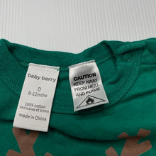 Load image into Gallery viewer, unisex Baby Berry, cotton Christmas t-shirt / ;top, EUC, size 0,  
