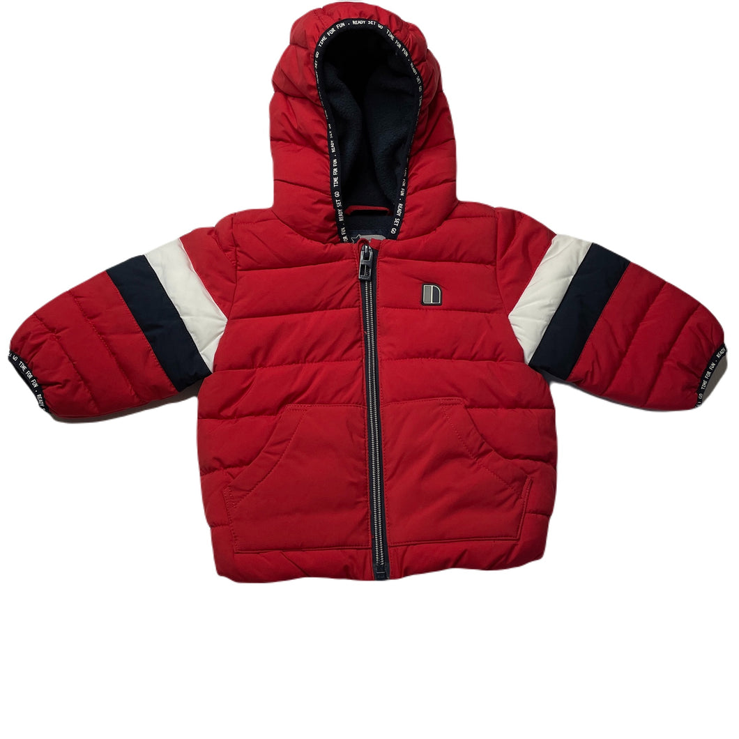 Boys Next, fleece lined wadded jacket / coat, EUC, size 00,  