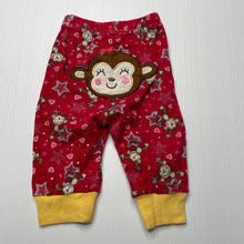 Load image into Gallery viewer, Girls Carters, cotton leggings / bottoms, monkeys, EUC, size 000,  