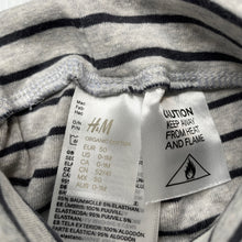 Load image into Gallery viewer, unisex H&amp;M, organic cotton footed leggings / bottoms, EUC, size 0000,  