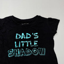 Load image into Gallery viewer, Girls Favourites, black cotton t-shirt / top, EUC, size 1,  