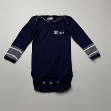 Load image into Gallery viewer, Boys Absorba, navy cotton bodysuit / romper, GUC, size 0-1,  