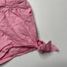 Load image into Gallery viewer, Girls Plum, lightweight cotton shorts, elasticated, EUC, size 0,  