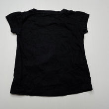 Load image into Gallery viewer, Girls Favourites, black cotton t-shirt / top, GUC, size 1,  