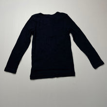Load image into Gallery viewer, unisex Country Road, navy stretchy long sleeve henley top, GUC, size 2,  