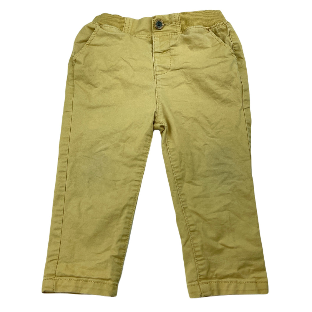 Boys Target, stretch cotton chino pants, elasticated, Inside leg: 25.5cm, GUC, size 1,  