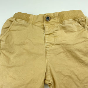 Boys Target, stretch cotton chino pants, elasticated, Inside leg: 25.5cm, GUC, size 1,  