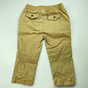 Boys Target, stretch cotton chino pants, elasticated, Inside leg: 25.5cm, GUC, size 1,  