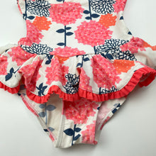 Load image into Gallery viewer, Girls floral, halter neck swim one-piece, GUC, size 4-5,  