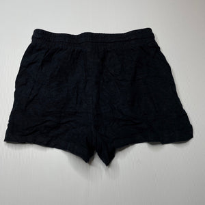 Girls Target, dark navy linen / viscose shorts, elasticated, GUC, size 8,  