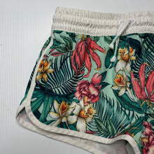 Load image into Gallery viewer, Girls Target, floral stretch lightweight board shorts, elasticated, GUC, size 8,  