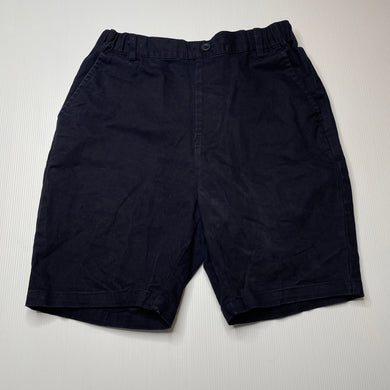 Boys ICONIC SOUL, navy stretch cotton chino shorts, elasticated, EUC, size 14,  