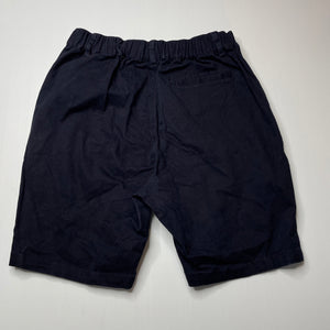 Boys ICONIC SOUL, navy stretch cotton chino shorts, elasticated, EUC, size 14,  
