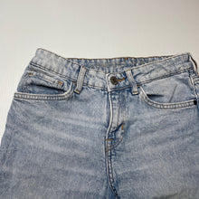 Load image into Gallery viewer, Boys H&amp;M, blue stretch denim shorts, adjustable, GUC, size 9,  