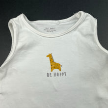 Load image into Gallery viewer, unisex Next, cotton bodysuit / romper, giraffe, GUC, size 00,  