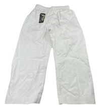 Load image into Gallery viewer, unisex BLACK RHINO, Karate pants, elasticated, Sz: 0 / 130cm, FUC, size 8,  