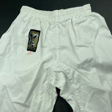Load image into Gallery viewer, unisex BLACK RHINO, Karate pants, elasticated, Sz: 0 / 130cm, FUC, size 8,  