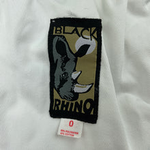 Load image into Gallery viewer, unisex BLACK RHINO, Karate pants, elasticated, Sz: 0 / 130cm, FUC, size 8,  