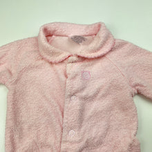 Load image into Gallery viewer, Girls Target, pink terry coverall / romper, FUC, size 000,  
