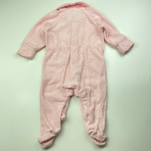 Load image into Gallery viewer, Girls Target, pink terry coverall / romper, FUC, size 000,  