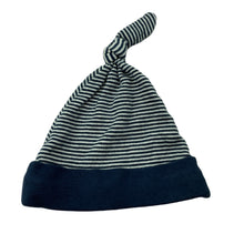 Load image into Gallery viewer, unisex Emotion &amp; Kids, navy stripe cotton hat / beanie, GUC, size 000,  