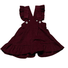 Load image into Gallery viewer, Girls maroon, corduroy summer top, EUC, size 2,  