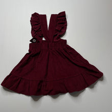 Load image into Gallery viewer, Girls maroon, corduroy summer top, EUC, size 2,  