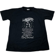 Load image into Gallery viewer, Boys T SHIRT, black cotton t-shirt / top, Haka, no size, armpit to armpit: 42cm, EUC, size 12,  