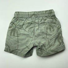 Load image into Gallery viewer, Boys green, cotton shorts, elasticated, labels removed, W: 23.5cm across unstretched, FUC, size 1-2,  