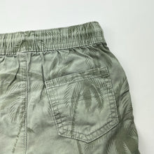 Load image into Gallery viewer, Boys green, cotton shorts, elasticated, labels removed, W: 23.5cm across unstretched, FUC, size 1-2,  