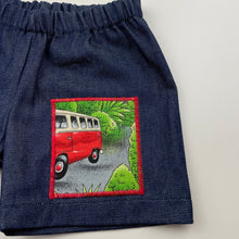 Load image into Gallery viewer, Boys Kuddle Fish Kids, lightweight shorts, elasticated, no labels, W: 21cm across unstretched, EUC, size 00-0,  
