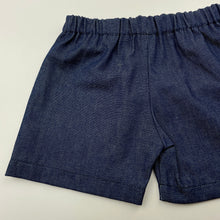 Load image into Gallery viewer, Boys Kuddle Fish Kids, lightweight shorts, elasticated, no labels, W: 21cm across unstretched, EUC, size 00-0,  