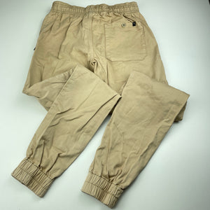 Boys Rip Curl, stretch cotton casual pants, elasticated, marks on knees, FUC, size 14,  