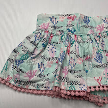 Load image into Gallery viewer, Girls Target, lightweight cotton shorts / skort, elaticated, GUC, size 1,  