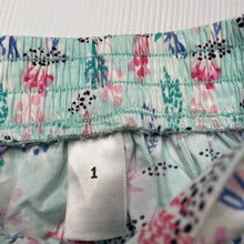 Load image into Gallery viewer, Girls Target, lightweight cotton shorts / skort, elaticated, GUC, size 1,  