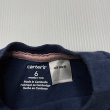 Load image into Gallery viewer, Boys Carters, navy cotton t-shirt / top, FUC, size 00,  