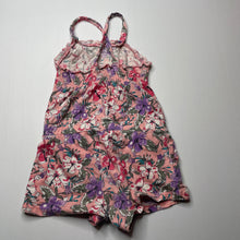 Load image into Gallery viewer, Girls Target, floral cotton summer playsuit, FUC, size 3,  