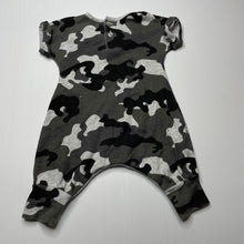 Load image into Gallery viewer, Boys Baby Berry, camo print cotton romper, GUC, size 000,  