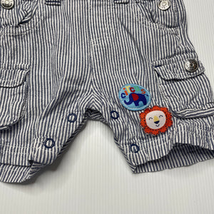 Boys Sprout, lightweight cotton overalls / shortalls, GUC, size 00,  