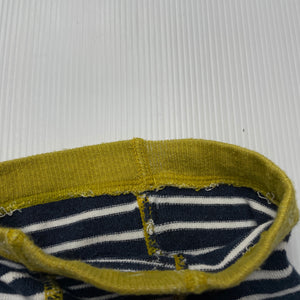 unisex Bonds, striped stretchy shorts, elasticated, FUC, size 000,  
