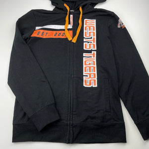 unisex NRL Supporter, Wests Tigers zip hoodie sweater, light pilling, FUC, size 12,  