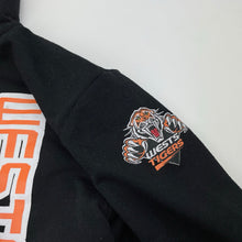 Load image into Gallery viewer, unisex NRL Supporter, Wests Tigers zip hoodie sweater, light pilling, FUC, size 12,  