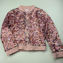 Load image into Gallery viewer, Girls Seed, cotton lined sequin jacket, small mark left cuff, FUC, size 7,  