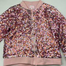 Load image into Gallery viewer, Girls Seed, cotton lined sequin jacket, small mark left cuff, FUC, size 7,  
