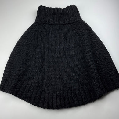 Girls Witchery, chunky knit wool blend poncho sweater, L: 48cm, GUC, size 8-10,  